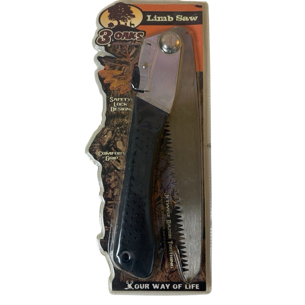 3 Oaks Compact Hand Tree Limb Wood Saw Camping Camp Survival Hunting Backpack